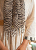Black And White Graphite Flow Silk Scarf (10701261668545)