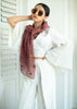 Rosewater Lumina Embroidered Cotton Scarf (10701261570241)