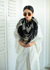 Black & White Mosaic Embroidered Scarf (10701261275329)
