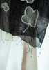 Nocturne Bloom Black Silk Scarf (10701261144257)