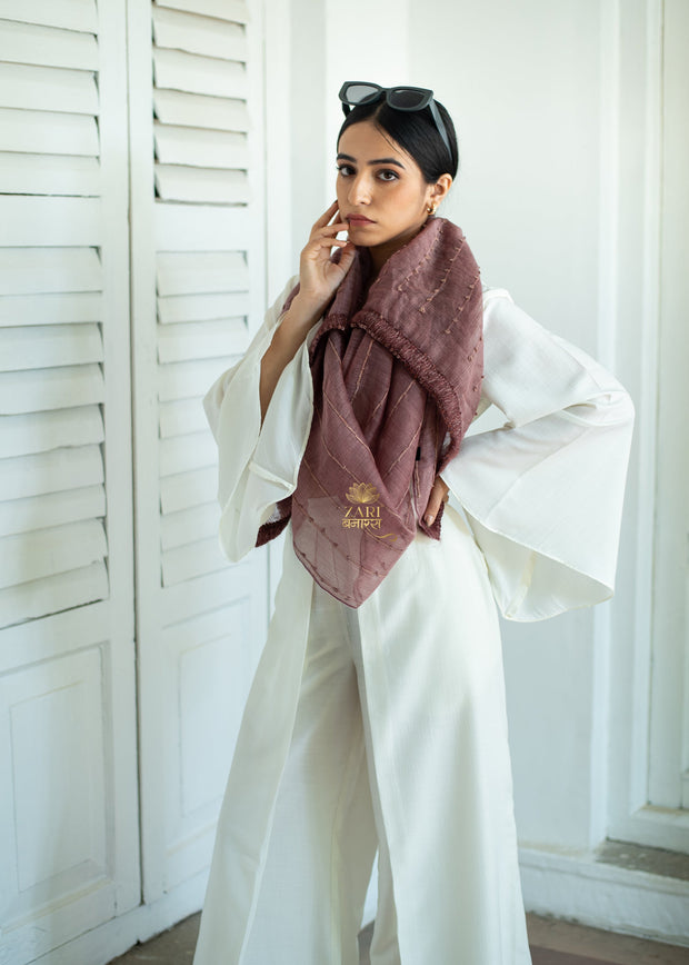 Ember Weave Sequence Silk Scarf (10701260685505)