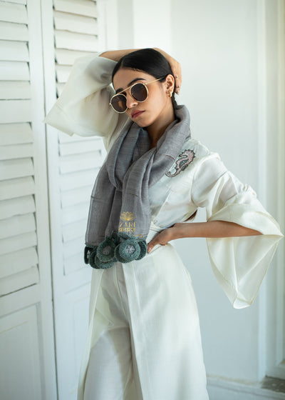 Veridian Weave Silk Scarf (10701260095681)