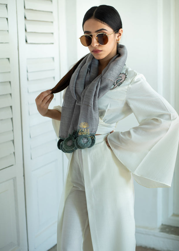 Veridian Weave Silk Scarf (10701260095681)