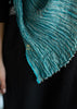 Ocean Weave Blue Metallised Scarf (10701259505857)