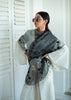 Graphite Bloom Beaded Scarf (10701258719425)