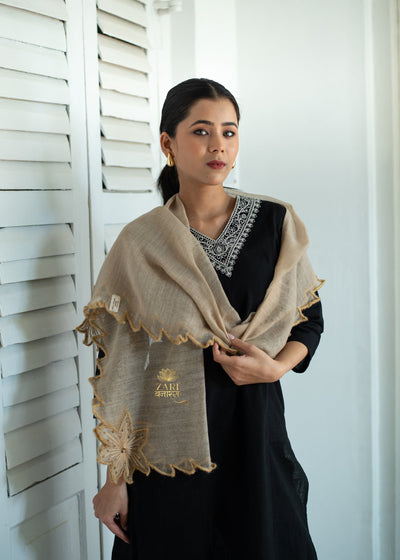 Star Bloom Weave Silk Scarf (10701258555585)