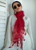 Crimson Cascade Silk Scarf (10701258457281)