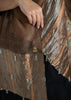 Gilded Earthy Shiny Silk Scarf (10701257834689)