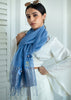 Beaded Blue Floral Elegance Scarf (10701257605313)