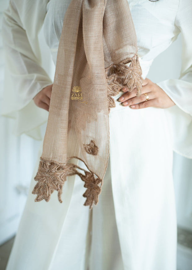 Earth Bloom Fringe Wrap Scarf (10701257507009)