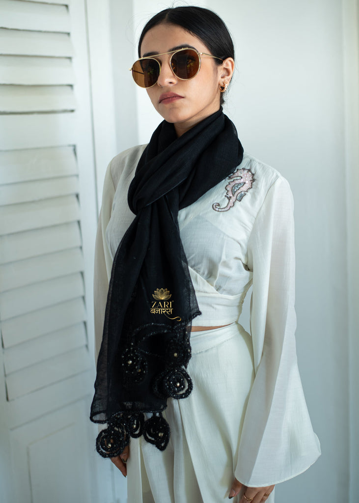 Starlight Stone Silk Scarf (10701257277633)