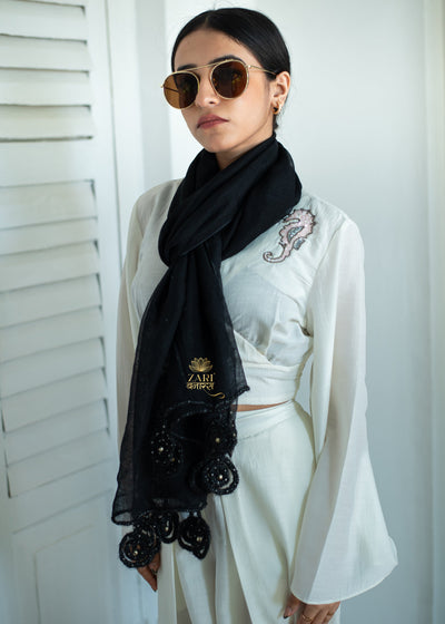 Starlight Stone Silk Scarf (10701257277633)