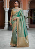 Rama Green Bead Work Kanjivaram Soft Silk Saree