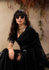 Phantom Black Woven Soft Silk Saree