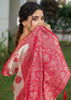 Raspberry Pink Woven Banarasi Silk Saree