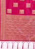 Princess Pink Woven Banarasi Silk Saree
