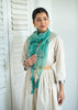 Azure Shell Song Silk Scarf (10701255442625)