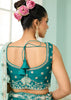 Rama Green Georgette Embroidered Sequins Lehenga Set