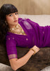 Rich Purple Woven Soft Silk Saree