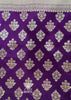Immortal Blooms: Banarasi Silk Saree with Meenakari Floral Motifs in the Shade of Purple (7708040396993)