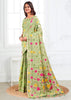 Pista Green Woven Linen Cotton Silk Saree