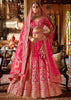Rani Pink Heavy Embroidered Designer Lehenga