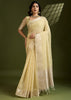 Sunlight Yellow Woven Soft Silk Saree