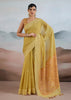 Aurora Yellow Woven Cotton Saree