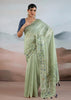 Fair Green Woven Tissue Silk Saree