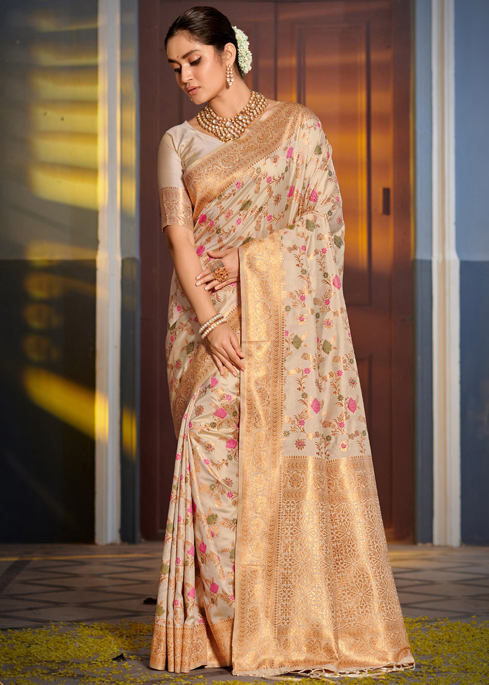 Traditional banarasi Indian hot Saree with stitched Blouse | Indian Saree| Sarees | USA Saree | Sarees