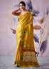 Yellow Woven Tissue Silk Saree