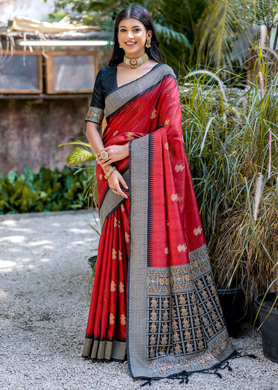 ZB-VNW-HANDLOOM-BALUCHARI-101-RED (10235931230401)