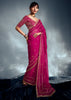 Princess Pink Designer Silk Saree