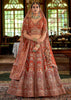 Royal Brown Heavy Embroidered Designer Lehenga