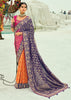 Multicolor Woven Georgette Bandhej Designer Saree