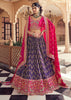 Purple And Pink Embroidered Designer Lehenga Set