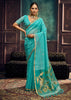 Angel Blue Woven Cotton Silk Saree