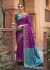 Magic Purple Woven Banarasi Silk Saree