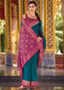 Peacock Blue Woven Banarasi Silk Saree
