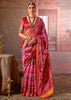 Blush Pink Printed Patola Silk Saree