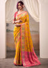 Marigold Yellow Woven Patola Silk Saree