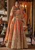 Rust Orange Heavy Embroidered Designer Lehenga