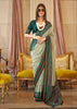 Leaf Green Printed Soft Silk Saree