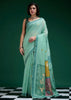 Sea Green Woven Cotton Jamdani Saree