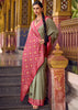 Saga Green Woven Banarasi Silk Saree