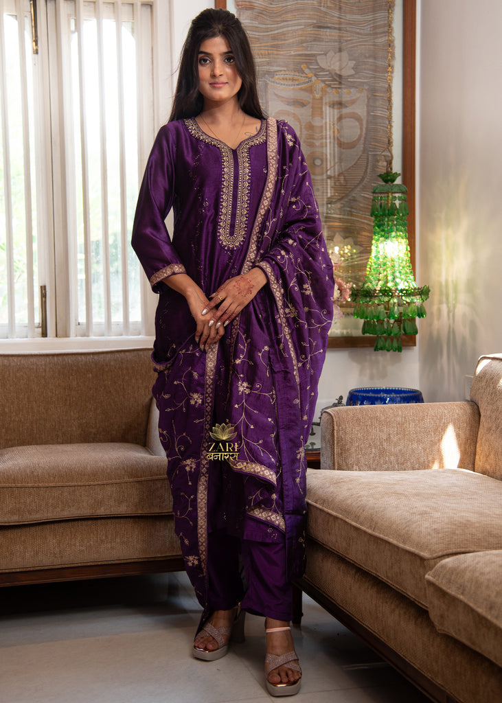Violet Vine Embroidered Suit (10702843019457)