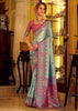Angel Blue Woven Patola Tissue Silk Saree