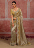 Silver Shine Embroidered Designer Saree