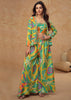 Emerald Hues Indo-Western Fusion