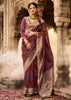 “Exclusive Offer” : Classy Maroon Woven Banarasi Silk Saree